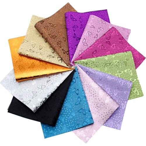 David accessories 20*33cm Bump Butterfly Synthetic Leather DIY Bow Bag Phone Cover Material Faux Leather Fabric,1Yc9928