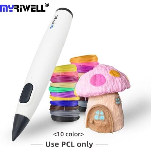 Myriwell RP-300B 3d Pen 1.75mm PCL Filament For Kids Beginner Creative USB DIY Design Toys Gift 3D Pen Birthday Gift