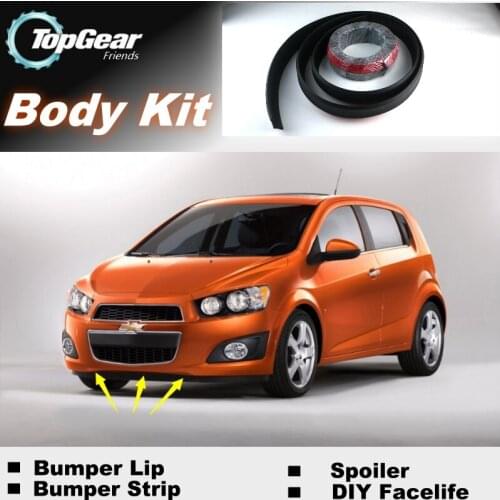 For Chevrolet Exclusive Bumper Lip Lips / Top Gear Shop Spoiler For Car Tuning / TOPGEAR Body Kit + Strip