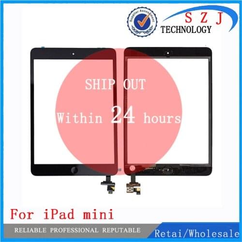 New 7.85'' inch Digitizer Touch Screen with IC Connector & HOME FLEX Assembly for iPad mini White and Black free shipping