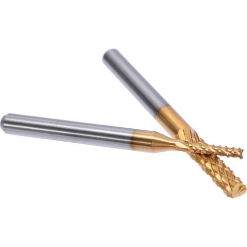 10pcs 1.3-3.175mm Corn Milling Cutter PCB CNC Engraving Bits Tool End Mill Rotary Burr Tool For Metal Wood Working Engraving