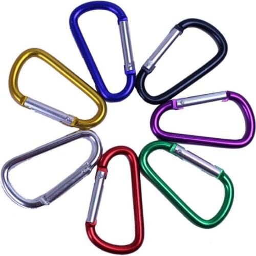 Carabiner Ring Keyrings Key Chains Outdoor Sports Camp Snap Clip Hook Keychain Hiking Aluminum Metal #236