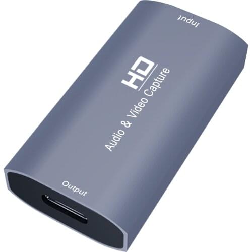 4K Video Capture Card for HDMI-compatible female to USB C TYPE C female adapter 1080P Live Video Streaming Game Recorder adape