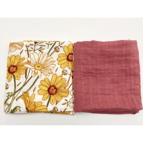 Ins 60*60 Muslin Bamboo Cotton Baby Blanket Swaddle Cartoon Muslin diaper scarf Multifunction Wrap Burp Cloths Towel accessories