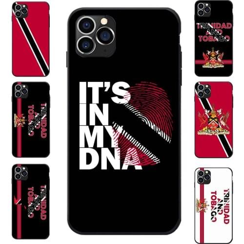 For Samsung A20 50 70 M20 30 S7 S8 S9 S10 LITE Edge PLUS NOTE Trinidad and Tobago Flag Coat Of Arms Soft TPU Phone Cases