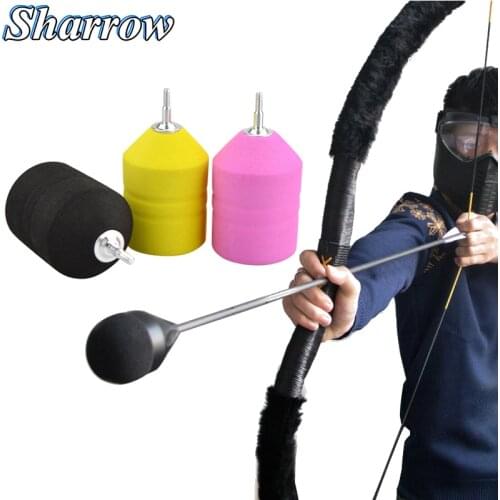 3/6/12pcs Sponge Safety Arrowheads Archery Arrow Heads Exchangeable Foam Tips Arrowheads Broadheads CS Game Shooting Hunting