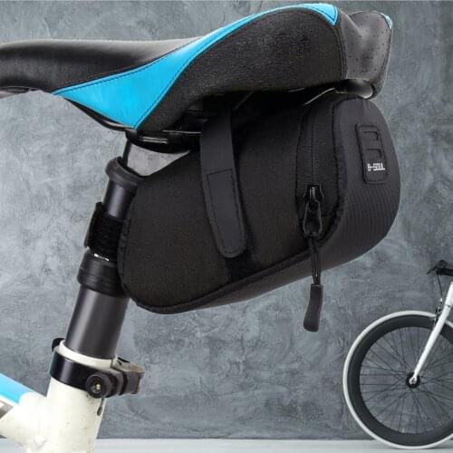 Nylon Bicycle Bag Bike Waterproof Storage Saddle Bag Seat Cycling Tail Rear Pouch Bag Saddle Riding Storage Saddle Bag Accessor