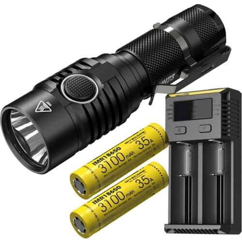 NITECORE MH23 USB rechargeable Flashlight XHP35 HD max 1800 lumen beam distance 294 meter torch tactical search rescue light