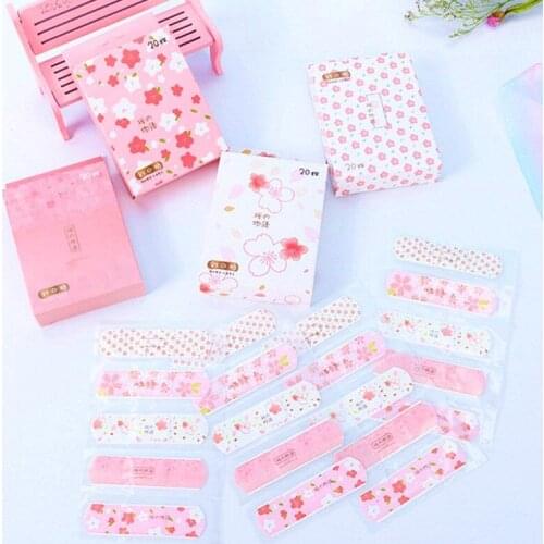 20Pcs/box Cute Cartoon Band Aid Adhesive Bandages First Aid Emergency Stickers for Kids