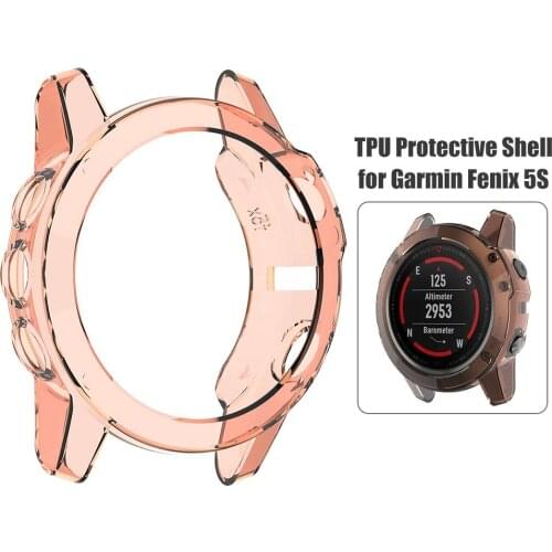 Protector TPU Transparent Shell Frame Replacement for Garmin Fenix 5X Smartwatch Lightness Portability Convenient Carrier