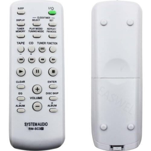 Remote Control For Sony CMT-GB3 CMT-SPZ50 CMT-BX50BT Mini Hi-Fi Component System