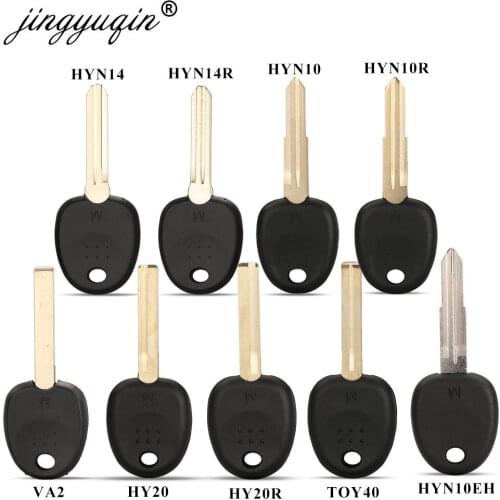 Jingyuqin Blank Car Transponder Key Shell For Hyundai Accent Sonata NF Elantra Accent Coupe Getz H-1 Lavita TiburonTucson Verna