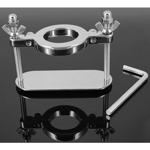 Stainless Steel Penis Lock Scrotum Stretcher BDSM Bondage Dick Ring Testicles Torture Ball Stretcher Cock Ring Sex Toys For Men