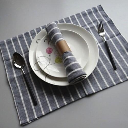 2/3/4Pcs Napkins Tassel Waffle Non-Slip Cooking Gloves Tea Towels Table Pure Cotton Dishcloths Handmade Bread Mats Cloth Lattice