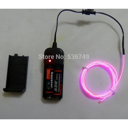 1m/3m/5M 3V Flexible Neon Light Glow EL Wire Rope tape Cable Strip LED Neon Lights Shoes Clothing Car waterproof led strip New