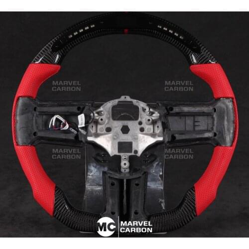 LED Performance Steering Wheel Display Compatible Mustang + 100% Real Carbon Fiber