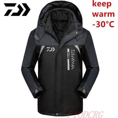 Daiwa Softshell Outdoor Fishing Jacket Multi-function Windproof Waterproof Jacket Fishing Winter Mountain&Hiking Outwear Clothes