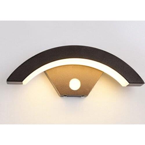 2019 New Outdoor Wall Light 15W Motion Sensor LED Wall Lamp Garden Outdoor Patio Warm White Light Waterproof IP54 Waterproof