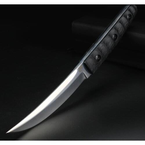 Outdoor D2 steel short knife jungle hunting knife wilderness survival knife portable straight knife