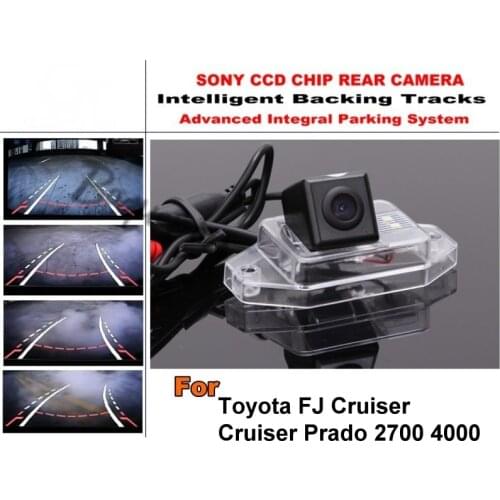For Toyota FJ Cruiser Land Cruiser Prado 2700 4000 Smart Tracks Camera HD CCD Intelligent Dynamic Parking Car Rear View Camera