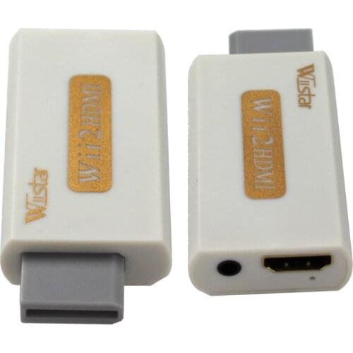 Wiistar Wii to HDMI Wii2HDMI Adapter Converter Full HD 1080P Output Upscaling 3.5mm Audio Video Output White Hot Sale