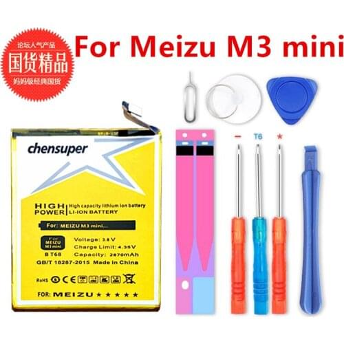 Chensuper 2870mAh BT68 For Meizu M3 mini phone battery