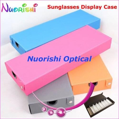 A628-8S Five Colors Oxford Cloth Eyeglasses Eyewear Sunglasses Glasses Storage Display Box Case Tray free shipping