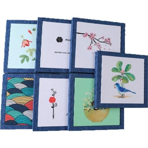 16 inch Linen Scrapbook Self Adhesive Photo Album DIY Rustic Wedding Memory Album Customize Memory Photo Album