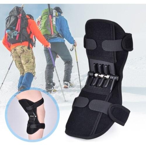 Joint Support Knee Pad Breathable Non-Slip Lift Pain Relief for Knee Power Spring Force Stabilizer Knee Booster for Elder