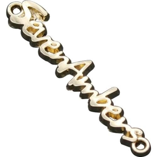 Customized Metal Labels Handmade Customized Brand Name Sewing Metal Tags For Handwork Luggage Tag For Custom Clothing Labels