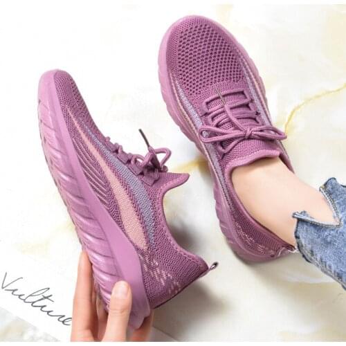 Plus Size Running Wave Shoes Women Outdoor Breathable Sneakers Vulcanized Shoes Ladies Shoe Soft Casual Womens Female