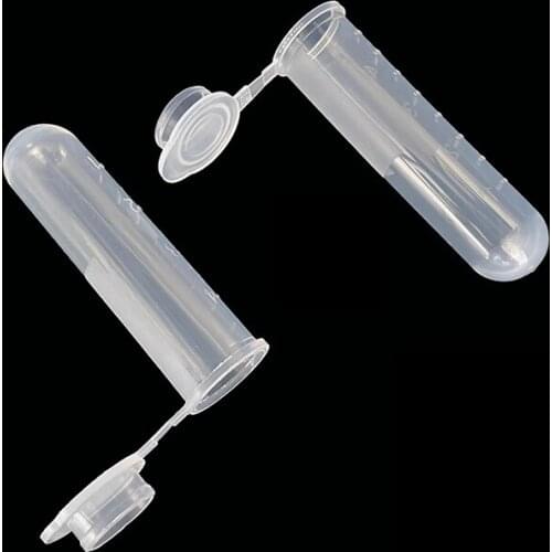 Lab Consumables Polypropylene 5ml Plastic Test Tube Conical Microcentrifuge Tubes Centrifuge Tube Storage