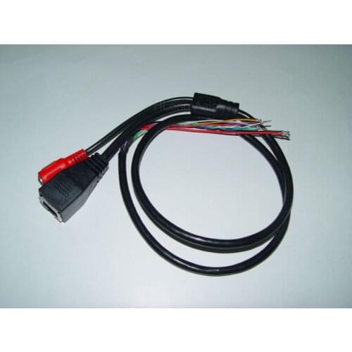 LAN cable for CCTV IP camera board module special for POE Mid-Span 4/5(+) 7/8(-) power supply