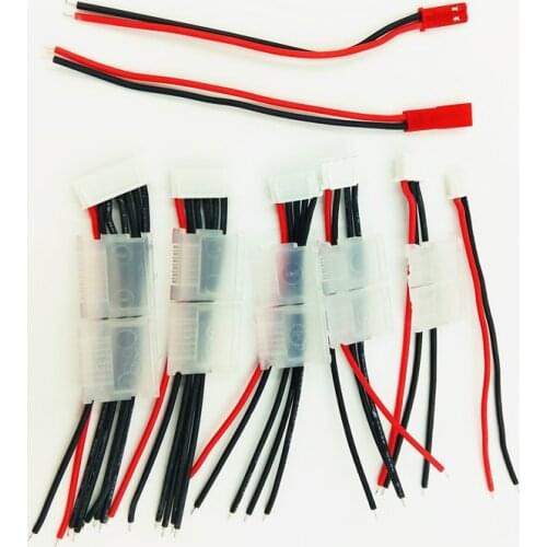 Lipo Lock Balance Cable 1S 2S 3S 4S 5S 6S Male Female Connector Plug 22Awg 100Mm Jst-Xh Silicone Wire For Imax B6 Battery Charge