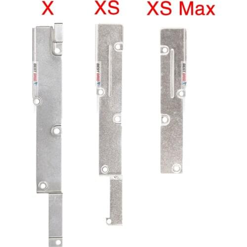 1pcs LCD Battery Metal Plate Holder Bracket Flex Cable For iPhone X XS Max USB Charger Charing Cover