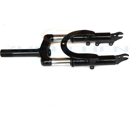 Motorcycle Bicycle Electric Scooter Front Tube Shock 12 inch Front Suspension Fork Brake Disc Alloy Steel Holder