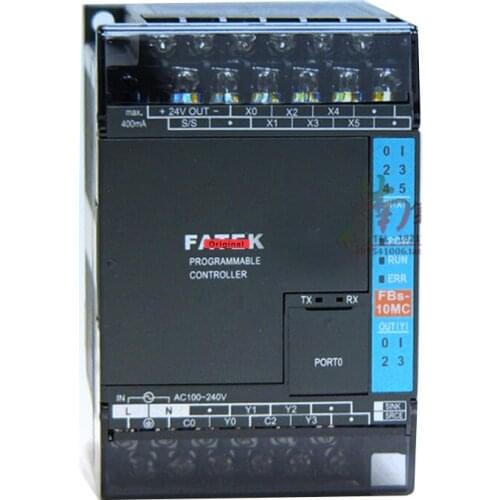 New Original FBS-10MCR2-AC PLC AC220V 6 DI 4 DO Relay Main Unit