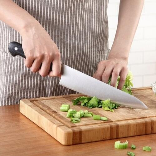 Knife Kitchen 12 inch Stainless Steel Chef Knives German Steel 1.4116 Black Wood Handle Cutting Cooking Kitchen Accessories Tool