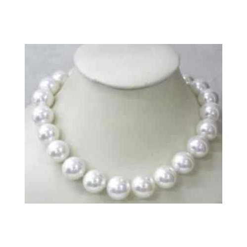 Wonderful!12MM Natural White Shell Pearl Necklace AAA>Dongguan girl jewerly Store