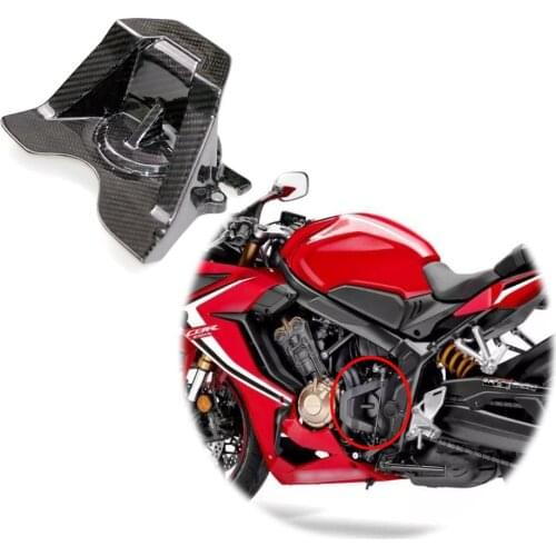 100% 3k Carbon Fiber Pinion Cover for Honda Cb650r Cbr650r Motorcycle Modified Left Side Plate Pipe Protector 2019 2020