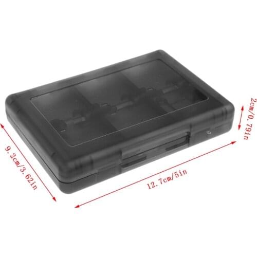 28-In-1 Black Game Card Case Holder Cartridge Storage Box for nintendo DS 3DS