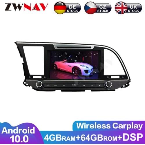 Android 10.0 IPS Screen PX6 DSP For Hyundai Elantra 2015 - 2018 Car DVD GPS Multimedia Player Headunit Radio Navi Audio Stereo