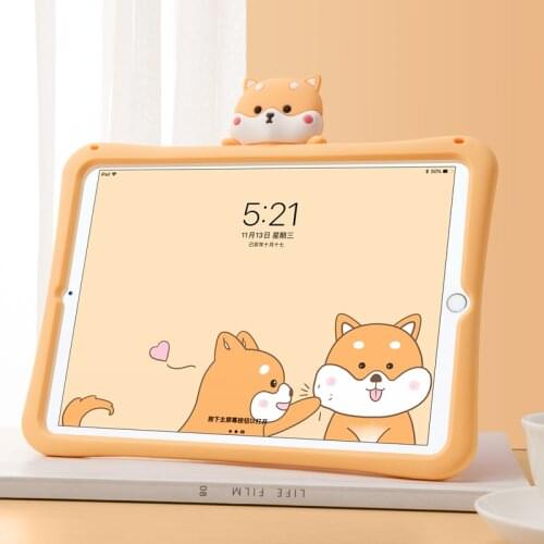 Ipad case is suitable for 2020 new iPad 8 flat case 10.2 "pro 9.7air1 23 children 10.5 silicone case mini5 cartoon air4 10.9