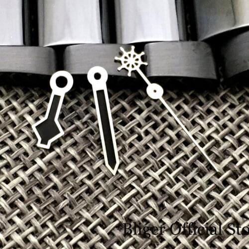 Black/Gold Watch Needle Hand Set Snow Flake it NH35A NH36A 7s26 7s36 7s25 7s35 6r15 4r15 4r35 4r36 6309 7002 7009