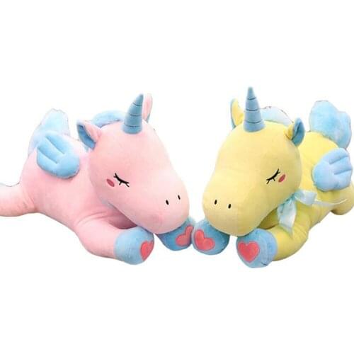 Children plush toys Unicorn pink doll angel wings kids baby Christmas birthday gift stuffed toy unicorn