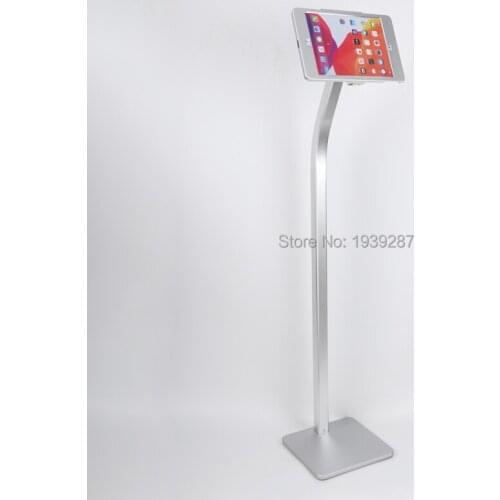 For 10.2 iPad floor security stand holder with charging cable display lock kiosk support brace for mini/ air/ 9.7/10.5/11/12.9