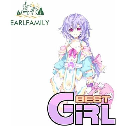 EARLFAMILY 13cm x 8.1cm For Best Girl Bumper Car Stickers Vinyl Material Decal Waterproof Suitable for RV Graffiti Decoration