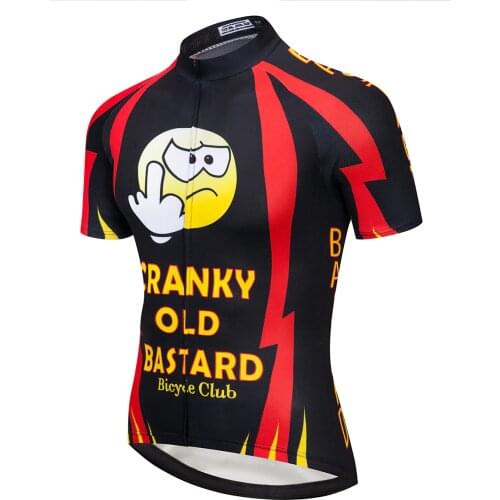 European and American new tight cycling suit mens high elastic speed dry Breathable cycling pants protective top