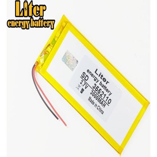 Best battery brand rechargeable batteries 3.7V 3552110 3000MAH 3550110 polymer lithium Li-ion battery for tablet pc 7 inch MP3