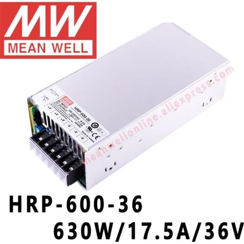 Mean Well HRP-600-36 meanwell 36V/17.5A/630W DC Single Output with PFC Function Switching Power Supply online store